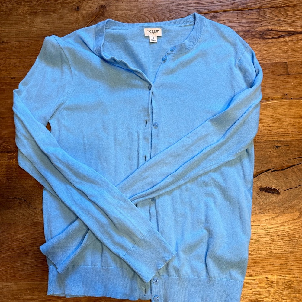 J. Crew Factory Light Blue Cardigan